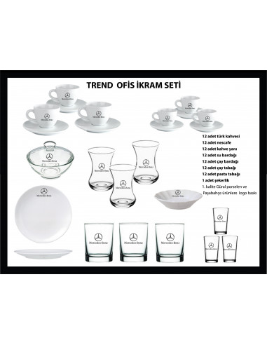 Promosyon Trend Ofis Porselen İkram Seti 85 Parça