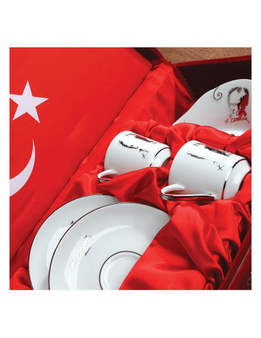 Promosyon Atatürk 2'li Fincan Seti - KH1009