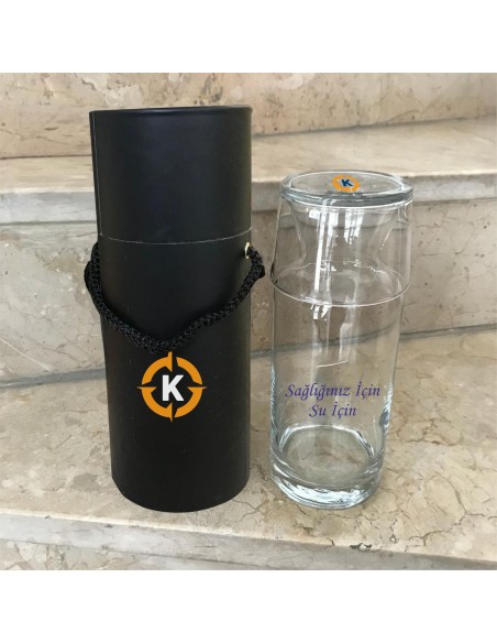 Başucu Sürahisi Bardak-Sürahi Silindir Özel Kutu