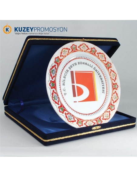 Porselen Tabak Plaket