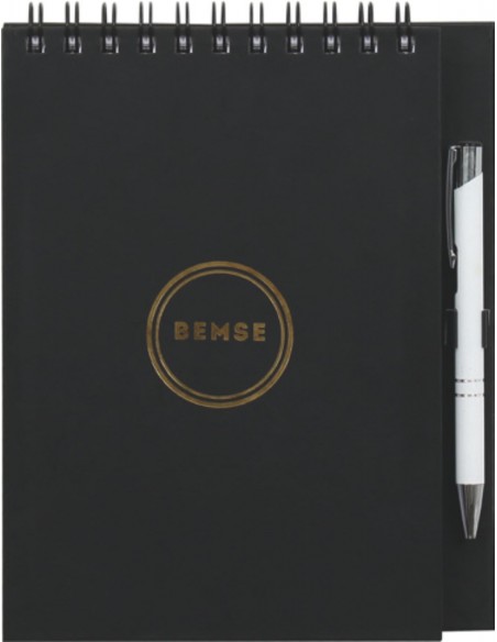 Blk-08  A5 Spiralli Sert Kapak Defter