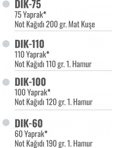 İmalat Dik Bloknot 9X13 Cm 2