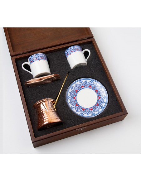 Osmanlı Ahşap Kahve Fincan Takımı