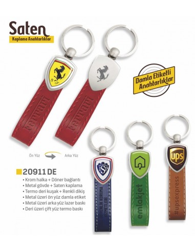 20911-DE Deri Anahtarlık