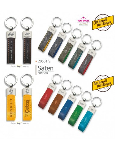 20561-SATEN Deri Anahtarlık