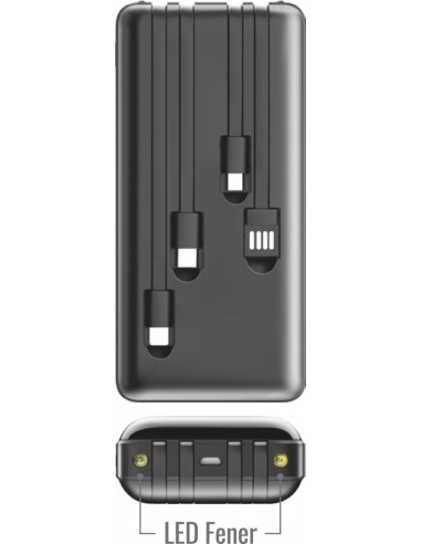 PWB-25Powerbank 20000 mAh LED FENERLİ