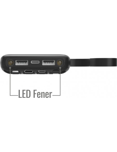 PWB-75 Powerbank 10000 mAh LED FENERLİ