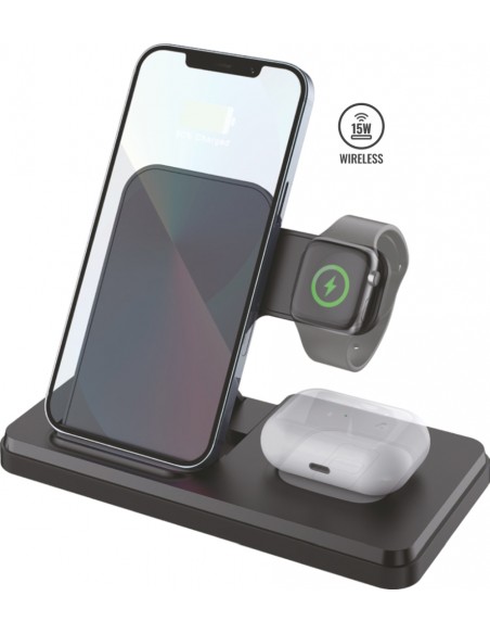 PWB-295 Wireless 3’lü 15 W Şarj Stand Set