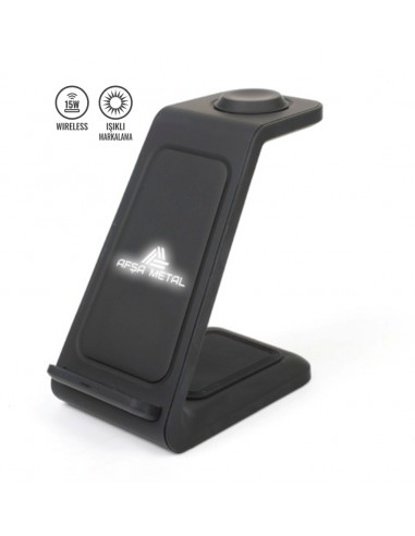 PWB-280 Wireless 3’lü 15 W Şarj Stand Set