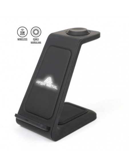 PWB-280 Wireless 3’lü 15 W Şarj Stand Set