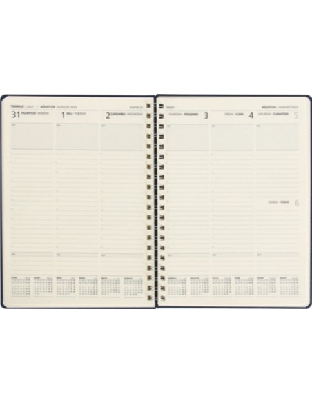 Darıca Haftalık Ajanda Spiralli 20 x 28 cm