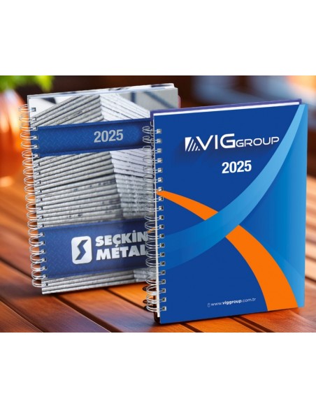 Taslama Sert Kapak Günlük Ajanda