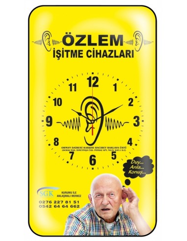 V30-532-B Cam 25.3 x 47 cm Duvar Saati