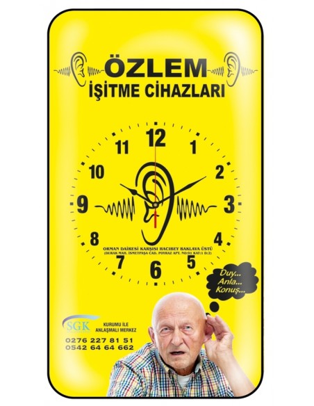 V30-532-B Cam 25.3 x 47 cm Duvar Saati