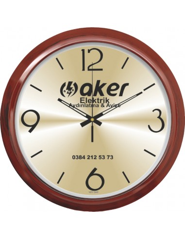 V30-606 Metal Kadran 35 cm Duvar Saati