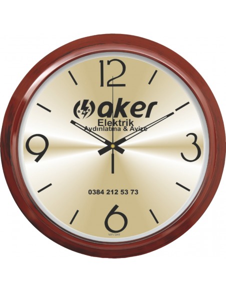 V30-606 Metal Kadran 35 cm Duvar Saati