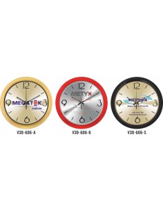 V30-606 Metal Kadran 35 cm Duvar Saati 2