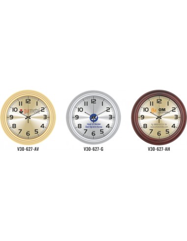 V30-627 Metal Kadran 32 cm Duvar Saati