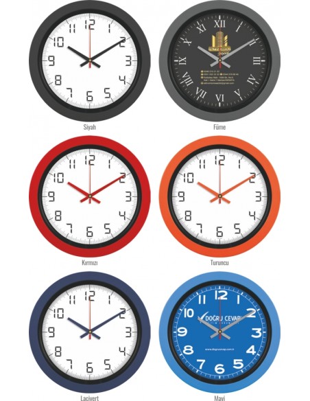 V30-346 Plastik 40 cm Duvar Saati
