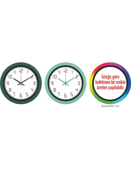 V30-346 Plastik 40 cm Duvar Saati