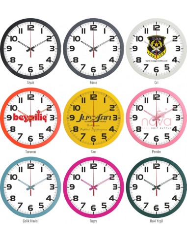 V30-334 Plastik 35 cm Duvar Saati