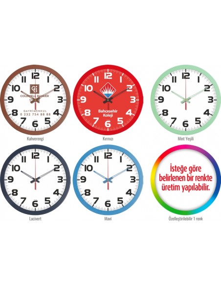 V30-334 Plastik 35 cm Duvar Saati