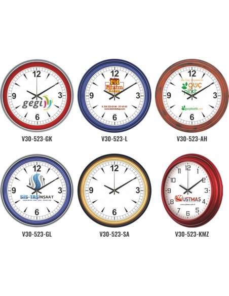 V30-523 Plastik 42 cm Duvar Saati