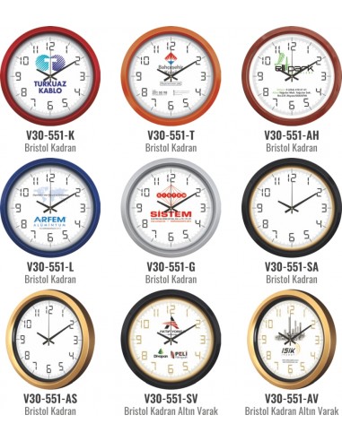 V30-551 Plastik 40 cm Duvar Saati