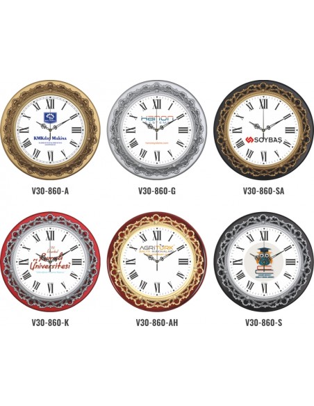 V30-860 Plastik 35 cm Duvar Saati