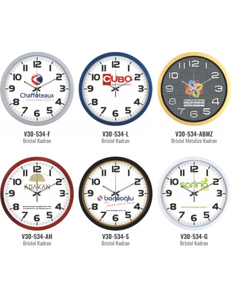V30-534 Plastik 35 cm Duvar Saati