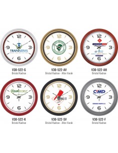V30-522 Plastik 34 cm Duvar Saati 2