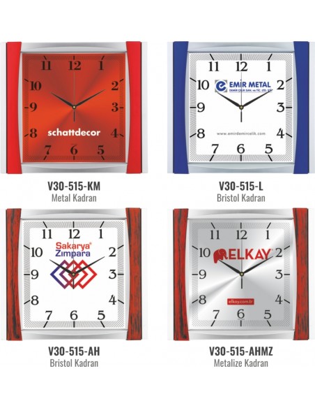 V30-515 Plastik 34 cm Duvar Saati