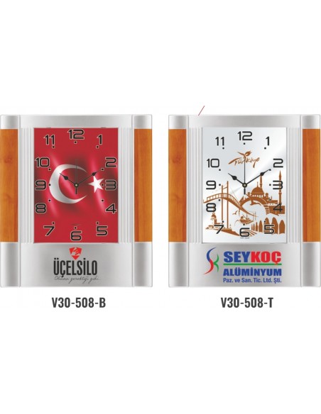 V30-508 Plastik 34 cm Duvar Saati