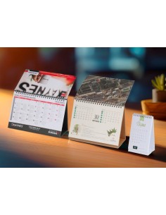 AMT-08 Taslama Taşıyıcılı Özel Tasarım  Masa Takvimi