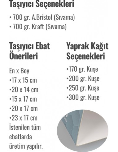 AMT-07 Sıvama Taşıyıcılı Özel Tasarım Masa Takvimi