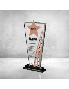 PB804-BRONZ Kristal Plaket 2