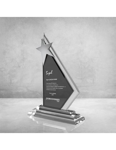 PB852 Kristal Plaket