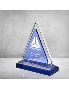 PB893 Mavi Camlı Kristal Plaket 2