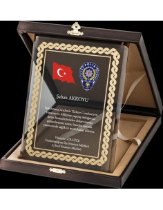 PB2009 Altın Yaldız Kristal Plaket 2