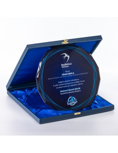 PB1610 Tabak Kristal Plaket