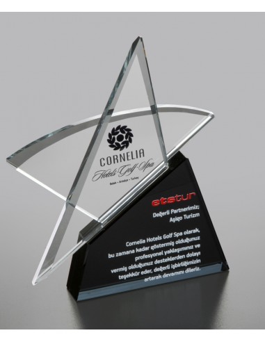 PB962 Kristal Plaket