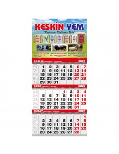 03 Gemici Takvim Ekonomik / Tek Parça Spiralli