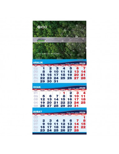 05 Gemici Takvim Orta Boy / Tek Parça Spiralli