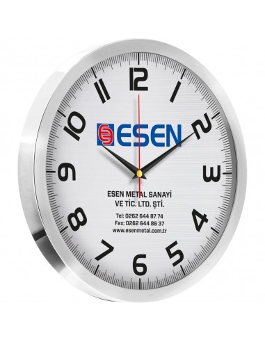 V30-940 Paslanmaz Metal Duvar Saati