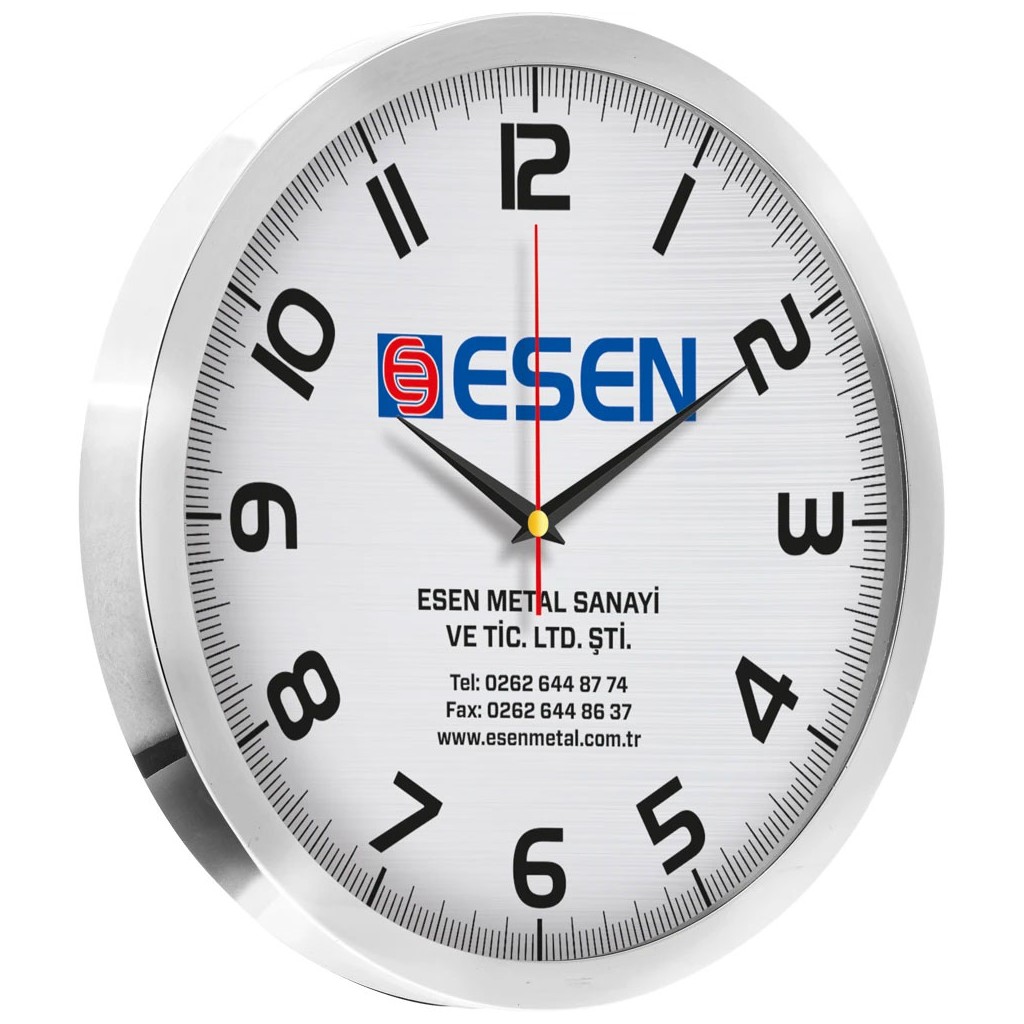 V30-940 Paslanmaz Metal Duvar Saati
