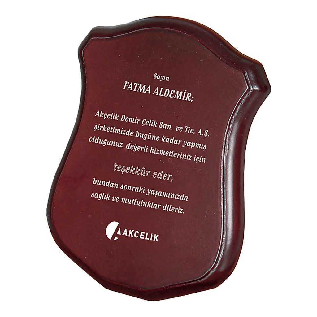 BK-76 Ahşap Plaket