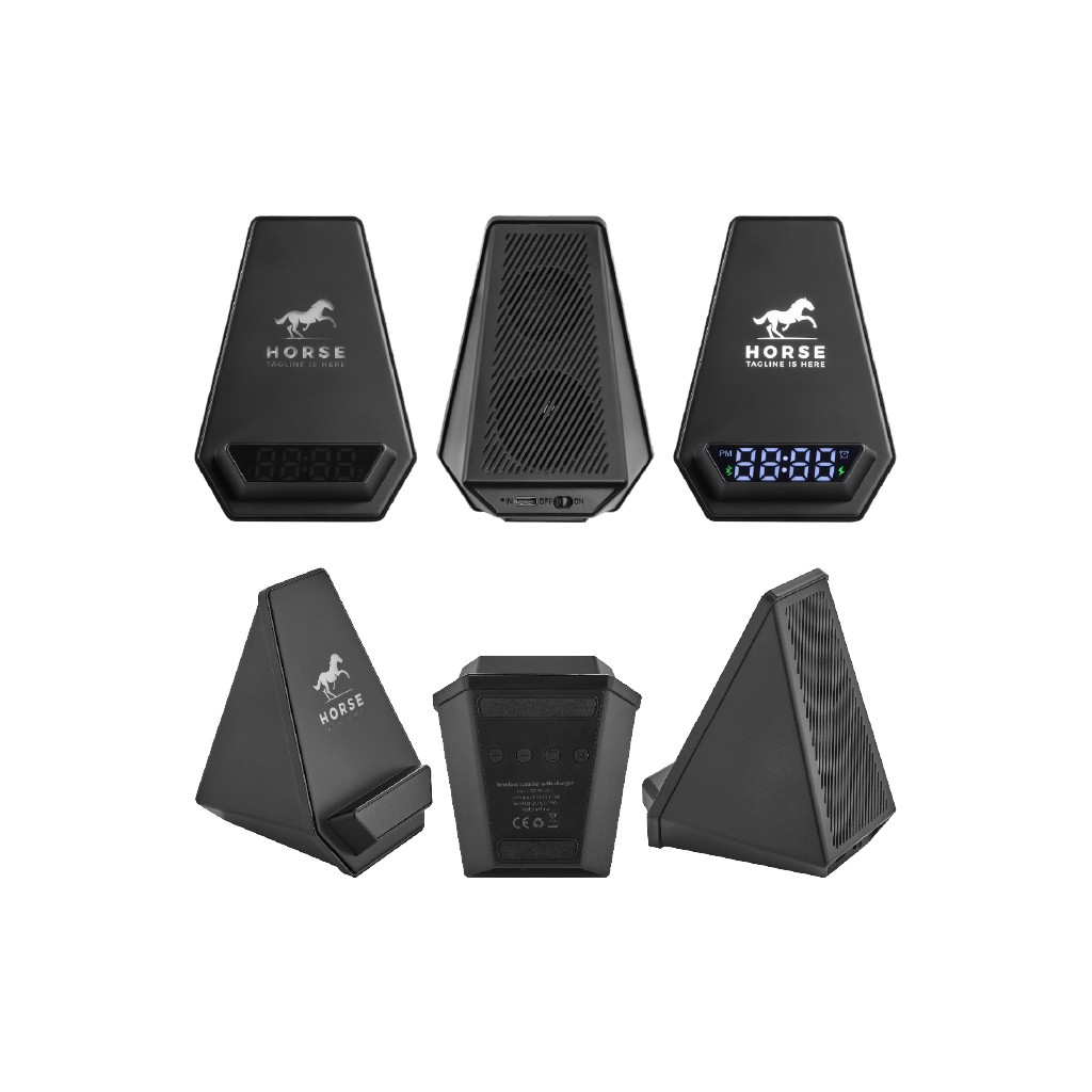 4240 Wireless Şarj & Hoparlör & Dijital Saat
