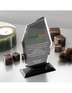 PB303-Füme Kristal Plaket