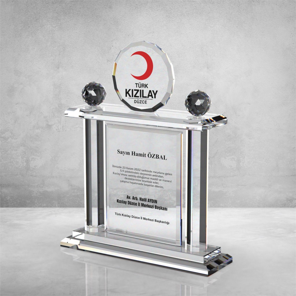 PB652 Kristal Plaket