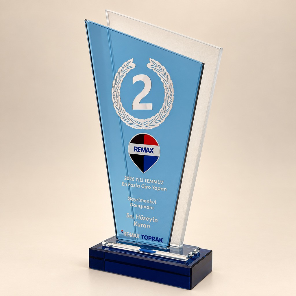 PB822-2 Kristal Plaket